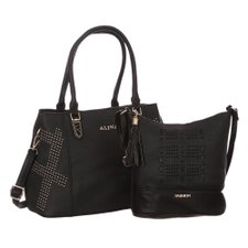Kit 2 Bolsas Luxo Feminina Detalhes Em Tachas E Tassel Kit 2 Bolsas Luxo Feminina Detalhes Em Tachas E Tassel