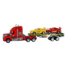 Caminhão Cegonha Infantil Com Dois Carrinhos Caminhão Cegonha Infantil Com Dois Carrinhos