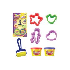 Kit Biscoitos Com 5 Acessórios E 2 Massinhas Kit Biscoitos Com 5 Acessórios E 2 Massinhas
