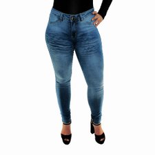 Calça Jeans Feminina Skinny Cintura Média Calça Jeans Feminina Skinny Cintura Média