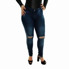 Calça Jeans Feminina Skinny Destroyed Lisa Calça Jeans Feminina Skinny Destroyed Lisa
