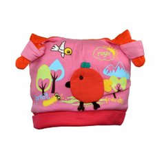 Touca Infantil Rosa Estampada Alto Relevo Touca Infantil Rosa Estampada Alto Relevo