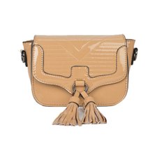 Bolsa Transversal De Verniz Feminina Alto Relevo E Tassel Bolsa Transversal De Verniz Feminina Alto Relevo E Tassel
