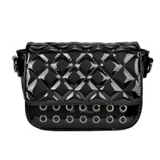 Bolsa Feminina De Verniz Transversal Alto Relevo Com Vazados Bolsa Feminina De Verniz Transversal Alto Relevo Com Vazados
