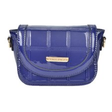 Bolsa Feminina De Verniz Transversal Detalhes Costurados Bolsa Feminina De Verniz Transversal Detalhes Costurados