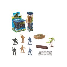 Kit Soldado Infantil Com Um Boneco E 7 Acessórios Kit Soldado Infantil Com Um Boneco E 7 Acessórios