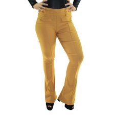 Calça Feminina Cotton Barra Flare Calça Feminina Cotton Barra Flare