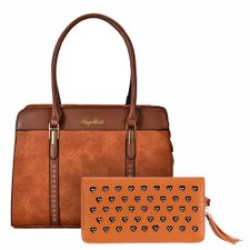 Kit Bolsa Totem Luxo + Carteira Com Strass Kit Bolsa Totem Luxo + Carteira Com Strass