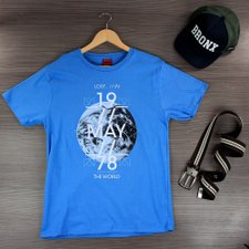 Camiseta Masculina Estampa Manga Curta Camiseta Masculina Estampa Manga Curta