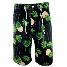 Bermuda Preta Masculina Boardshort D'Água Bermuda Preta Masculina Boardshort D'Água