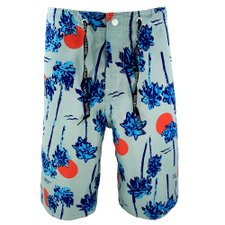 Bermuda Azul Claro Tactel Masculina Boardshort Estampada Praia Bermuda Azul Claro Tactel Masculina Boardshort Estampada Praia
