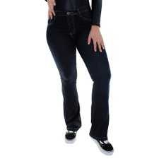 Calça Jeans Feminina Com Cintura Alta Flare Calça Jeans Feminina Com Cintura Alta Flare