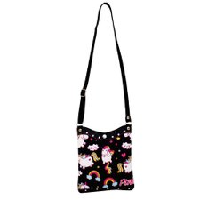 Bolsa Transversal Unicórnio Com Strass + 3 Chuquinhas De Cabelo Infantil Bolsa Transversal Unicórnio Com Strass + 3 Chuquinhas De Cabelo Infantil