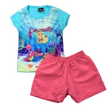 Conjunto Roxo Infantil Camiseta + Short Estampado Conjunto Roxo Infantil Camiseta + Short Estampado