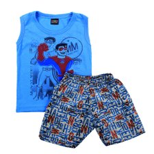 Conjunto Infantil Masculino Regata + Short Estampado Conjunto Infantil Masculino Regata + Short Estampado