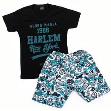 Conjunto Infantil Masculino Camiseta + Short Estampado Conjunto Infantil Masculino Camiseta + Short Estampado