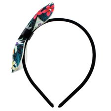 Tiara Com Laço Tropical Com Strass Infantil Tiara Com Laço Tropical Com Strass Infantil