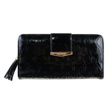 Carteira Luxo Feminina De Verniz Floral Com Tassel Carteira Luxo Feminina De Verniz Floral Com Tassel