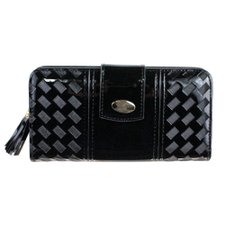 Carteira Luxo Feminina De Verniz Alto Relevo Com Tassel Carteira Luxo Feminina De Verniz Alto Relevo Com Tassel