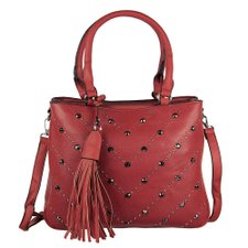 Bolsa De Ombro Alto Relevo Com Tachas E Spikes Bolsa De Ombro Alto Relevo Com Tachas E Spikes