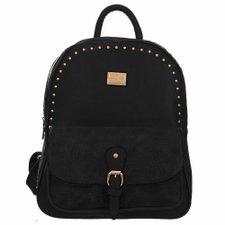 Mochila Feminina Sintética Com Tachas Com Divisórias Mochila Feminina Sintética Com Tachas Com Divisórias