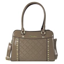 Bolsa Feminina Verniz Baú Alto Relevo Com Spikes E Tachas Bolsa Feminina Verniz Baú Alto Relevo Com Spikes E Tachas