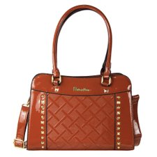 Bolsa Feminina Verniz Baú Alto Relevo Com Spikes E Tachas Bolsa Feminina Verniz Baú Alto Relevo Com Spikes E Tachas