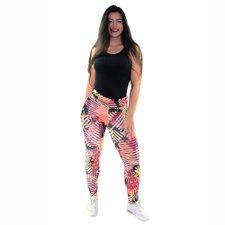 Calça Legging Feminina Estampa Laranja Étnica Calça Legging Feminina Estampa Laranja Étnica