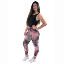 Calça Legging Feminina Estampa Preta Étnica Calça Legging Feminina Estampa Preta Étnica