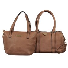 Kit 2 Bolsas De Ombro Feminina Alto Relevo Kit 2 Bolsas De Ombro Feminina Alto Relevo