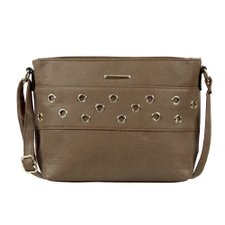 Bolsa Transversal Feminina Com Argolas Metálicas Vazadas Bolsa Transversal Feminina Com Argolas Metálicas Vazadas