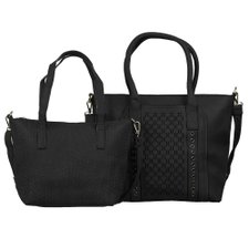 Kit 2 Bolsas Totem Feminina Alto Relevo Com Vazados Kit 2 Bolsas Totem Feminina Alto Relevo Com Vazados