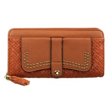 Carteira Feminina Tressê Em Alto Relevo Com Tassel Carteira Feminina Tressê Em Alto Relevo Com Tassel