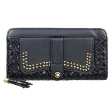 Carteira Feminina Tressê Em Alto Relevo Com Tassel Carteira Feminina Tressê Em Alto Relevo Com Tassel