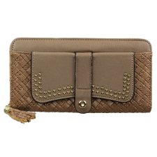 Carteira Tressê Em Alto Relevo Com Tassel Feminina Carteira Tressê Em Alto Relevo Com Tassel Feminina