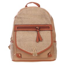 Mochila Feminina Com Detalhes Em Tressê Mochila Feminina Com Detalhes Em Tressê