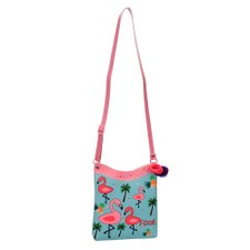 Kit Bolsa Transversal Infantil Flamingo Com Strass + 3 Xuxinhas Kit Bolsa Transversal Infantil Flamingo Com Strass + 3 Xuxinhas