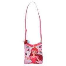Kit Bolsa Transversal De Princesa Com Strass + 3 Xuxinhas Infantil Kit Bolsa Transversal De Princesa Com Strass + 3 Xuxinhas Infantil