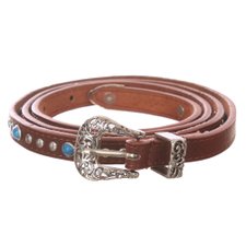 Cinto Feminino Cravejado Em Tachas E Pedras Azuis Cinto Feminino Cravejado Em Tachas E Pedras Azuis