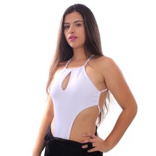 Body Maiô Branco Engana Mamãe Amarração Traseira Body Maiô Branco Engana Mamãe Amarração Traseira
