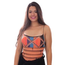 Body Tamanho Único Modelo Regata Com Bojo Estampado Body Tamanho Único Modelo Regata Com Bojo Estampado