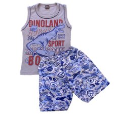 Conjunto Masculino Infantil Regata + Short Estampado Conjunto Masculino Infantil Regata + Short Estampado