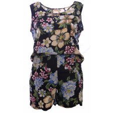 Conjuntinho Plus Size Blusa + Short Floral Conjuntinho Plus Size Blusa + Short Floral