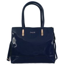 Bolsa Baú Luxo De Verniz Feminina Com Detalhes Metálicos E Strass Bolsa Baú Luxo De Verniz Feminina Com Detalhes Metálicos E Strass