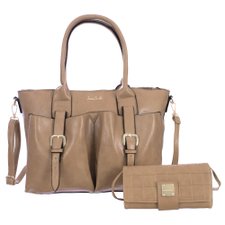 Kit Feminino Luxo Bolsa De Ombro + Carteira Alto Relevo Kit Feminino Luxo Bolsa De Ombro + Carteira Alto Relevo
