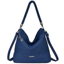 Bolsa Hobo Alto Relevo Com Alça Em Tressê Feminina Bolsa Hobo Alto Relevo Com Alça Em Tressê Feminina