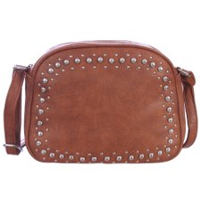 Bolsa Feminina Transversal Alto Relevo Com Tachas Bolsa Feminina Transversal Alto Relevo Com Tachas