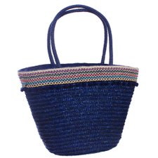 Bolsa Feminina De Praia Em Tressê Com Detalhes Coloridos Bolsa Feminina De Praia Em Tressê Com Detalhes Coloridos