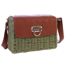Bolsa Crossbody Transversal Luxo Praia De Palha Bolsa Crossbody Transversal Luxo Praia De Palha