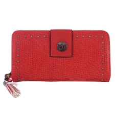 Carteira Feminina Animal Print Com Tachas Carteira Feminina Animal Print Com Tachas